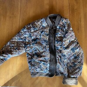 Free People Reversible Quilted Bomber Jacket